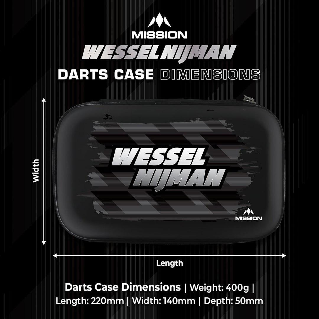 Mission Darts Player | Wessel Nijman | schützendes Eva-Material | Darttasche/Aufbewahrungstasche