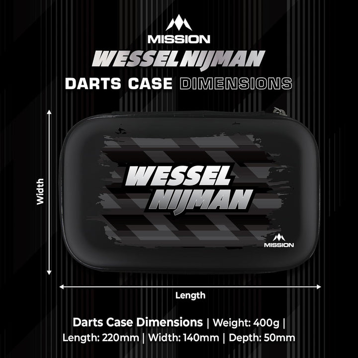 Mission Darts Player | Wessel Nijman | schützendes Eva-Material | Darttasche/Aufbewahrungstasche