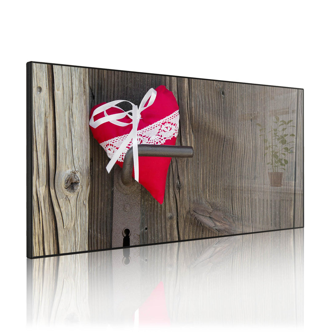 banjado Magnettafel schwarz 78 x 37cm / Magnetwand Metall/Magnetpinnwand als Memoboard/Pinnwand Magn