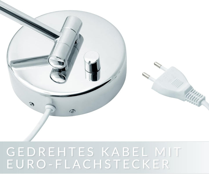 Libaro LED Kosmetikspiegel Modena - Vergrösserungsspiegel mit Beleuchtung - Badspiegel - rund - 5X /