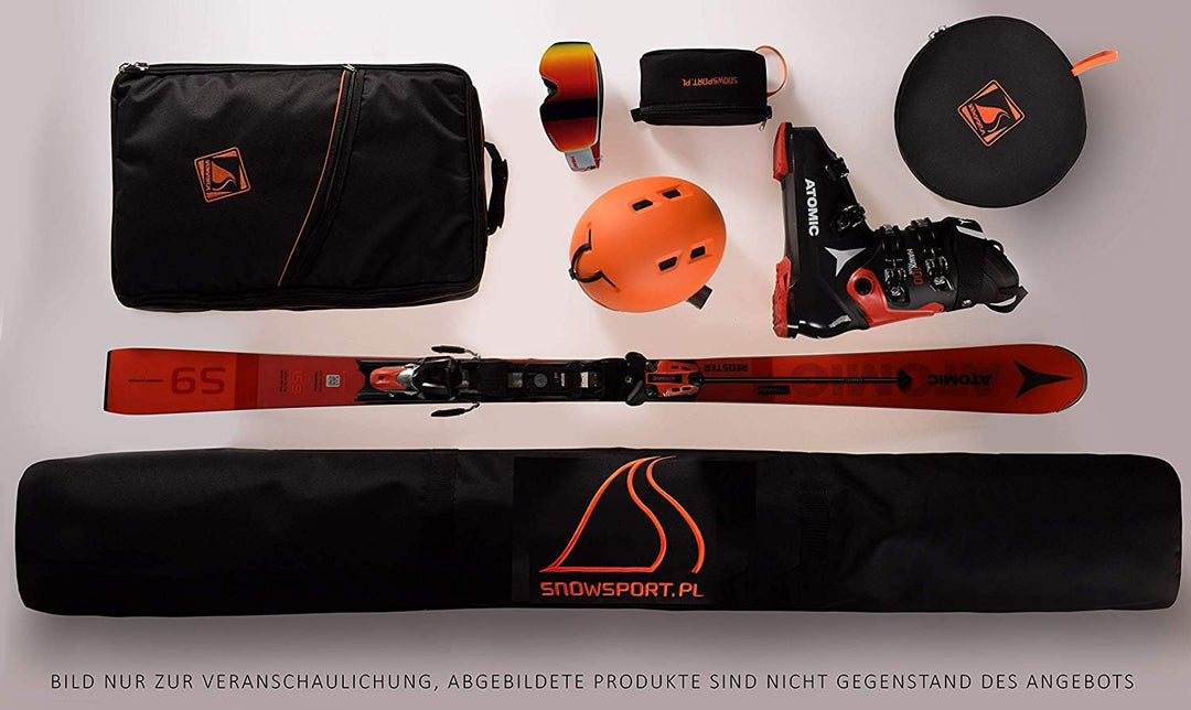 SnowSport Double Ski Bag Skitasche Prestige für 2 Paar Ski und Skistöcke - sehr dick gepolstert - fü