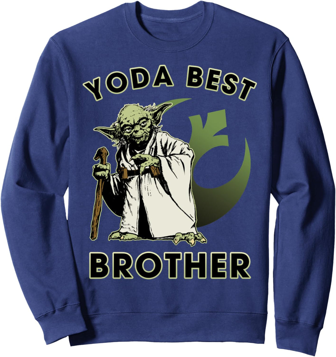 Star Wars Yoda Best Brother Rebel Logo Sweatshirt