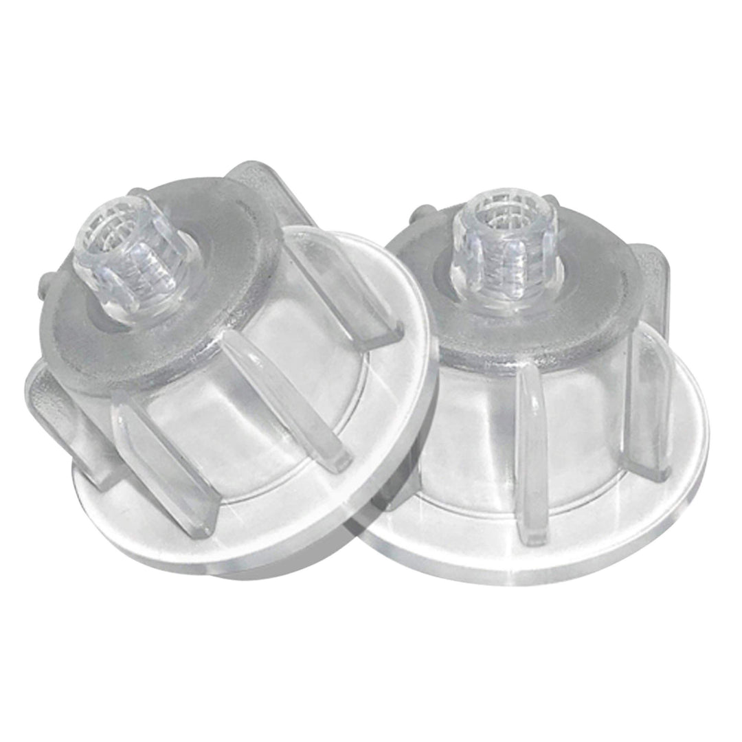 Karl Dahm Zughauben Set transparent für Fliesenstärke 3-12 mm, 150 Stück + Eimer – Geeignet für Leve