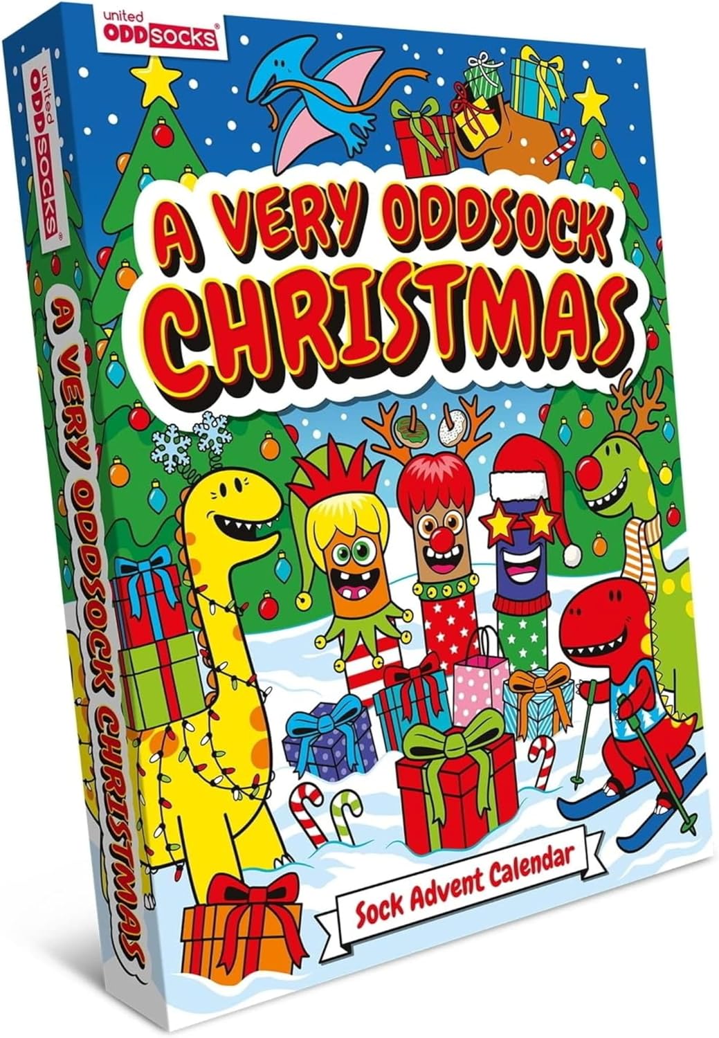 Oddsocks Adventskalender 24 Socken in 30,5-38,5 - Strumpf