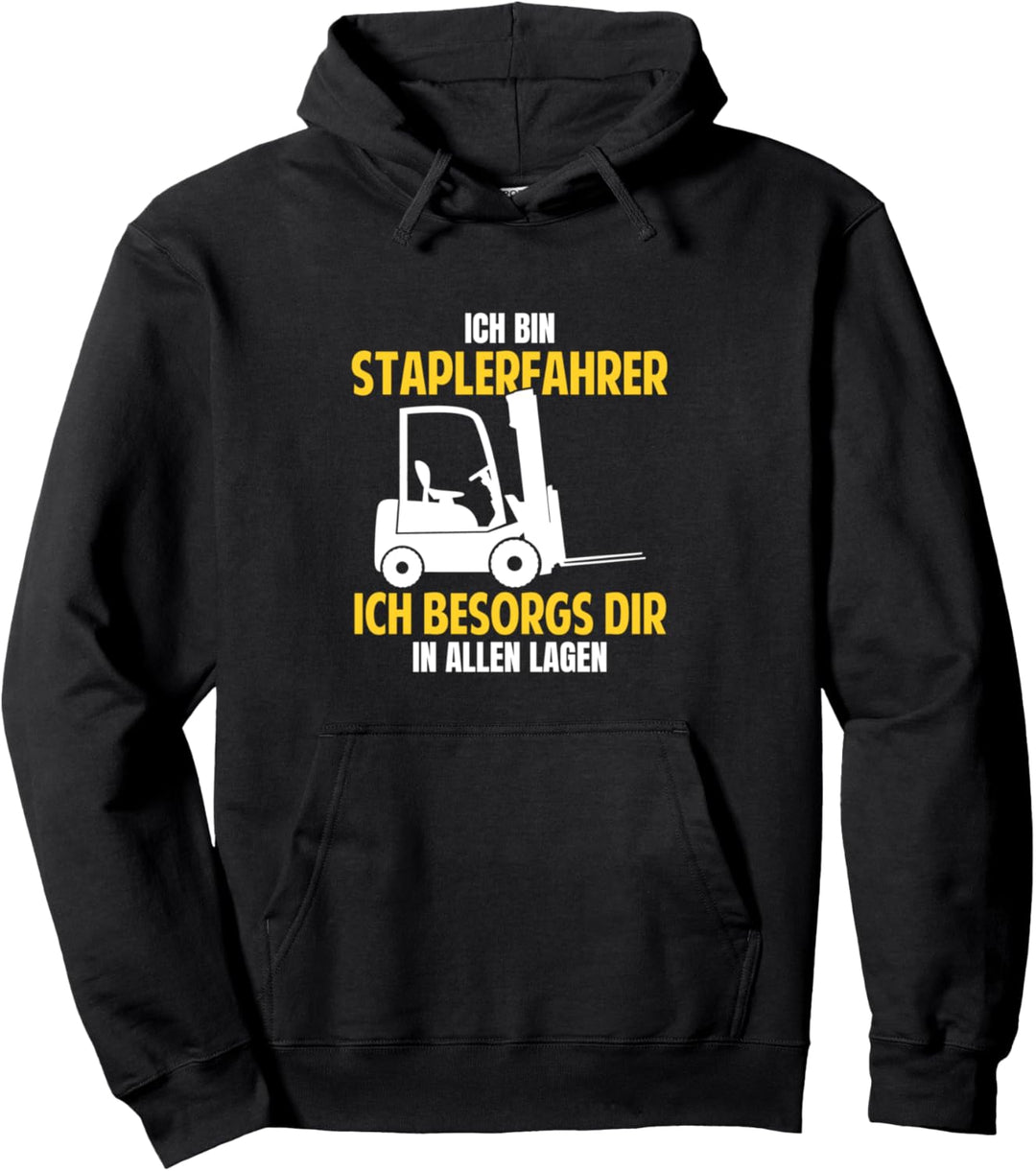 Lagerist Gabelstapler Stapler Staplerfahrer Pullover Hoodie