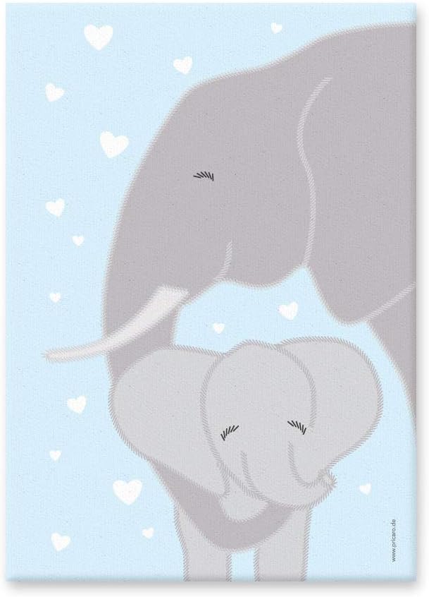 PRICARO Leinwand "Tierliebe", 20 x 30 cm, 3er Set