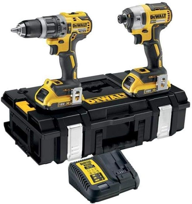 Dewalt DCK266D2-GB DCK266D2 Combi Drill and Impact Driver XR 18V Brushless Kit, 18 V