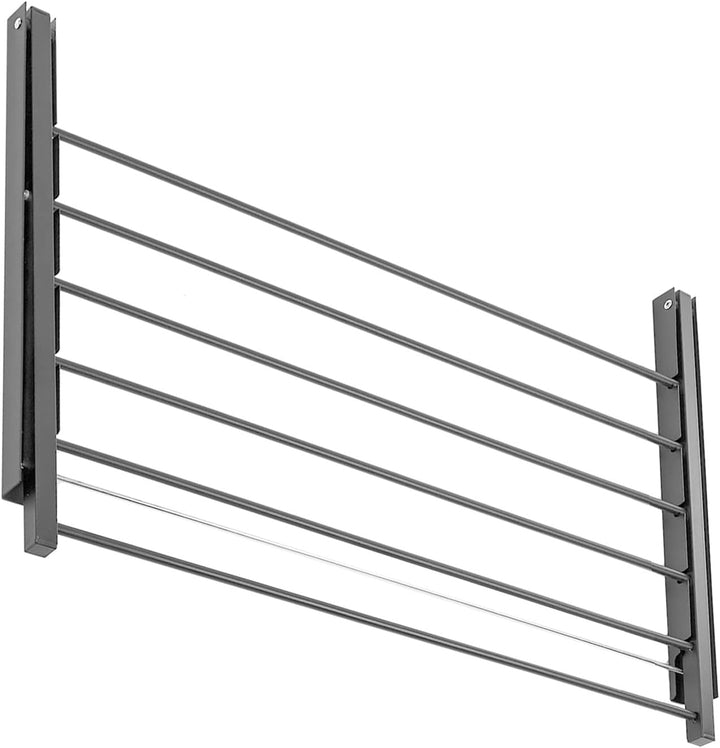 ABJ Majka Wandwäschetrockner Wäschetrockner für die Wand Trockenständer Wandmontage (60cm, Silber) 6