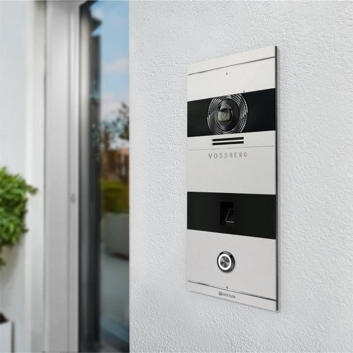 Metzler VDM10 2.0 Video Sprechanlage mit türöffner und Fingerprint, Anschluss 2-Draht IP, Türsprecha