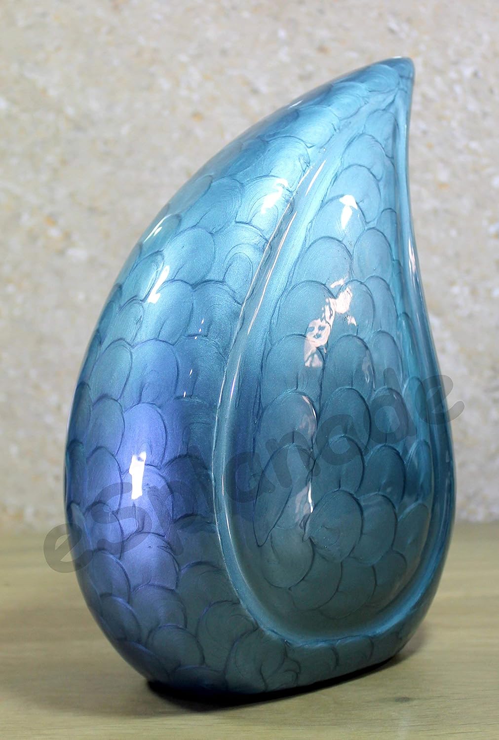 eSplanade Teardrop Cremation Urn Memorial Container Jar Pot | Cremation urn | Metal urn | Burial urn
