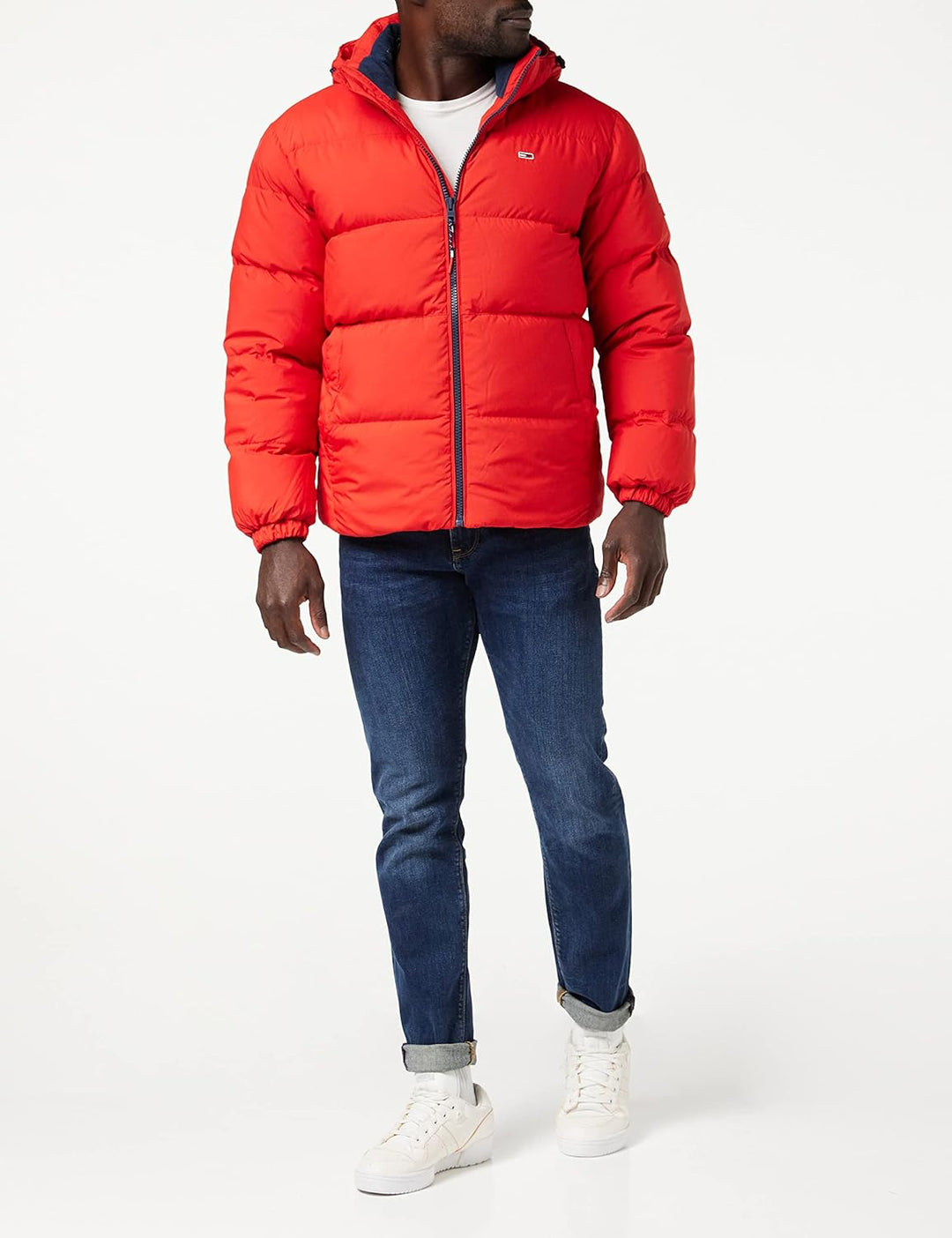 Tommy Jeans Herren Daunenjacke Essential Down Winter S Deep Crimson, S Deep Crimson