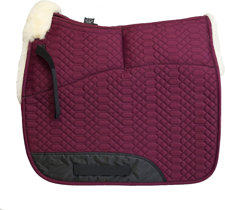 Engel Reitsport Lammfell Aufpolster Korrektur Schabracke Half Lined SCHABRA1AP-D-BOR-MED Stoff Borde