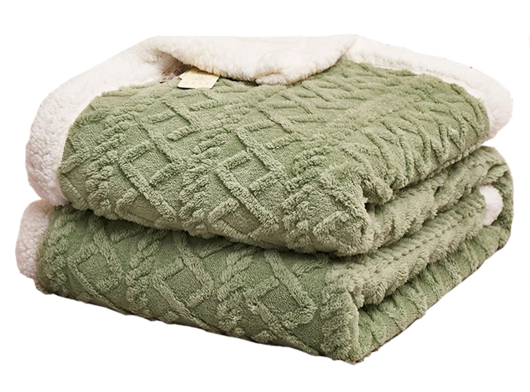 Hayisugal Flauschige Sherpa Kuscheldecke - hochwertige Schafdecke, super weiche Fleecedecke als Sofa