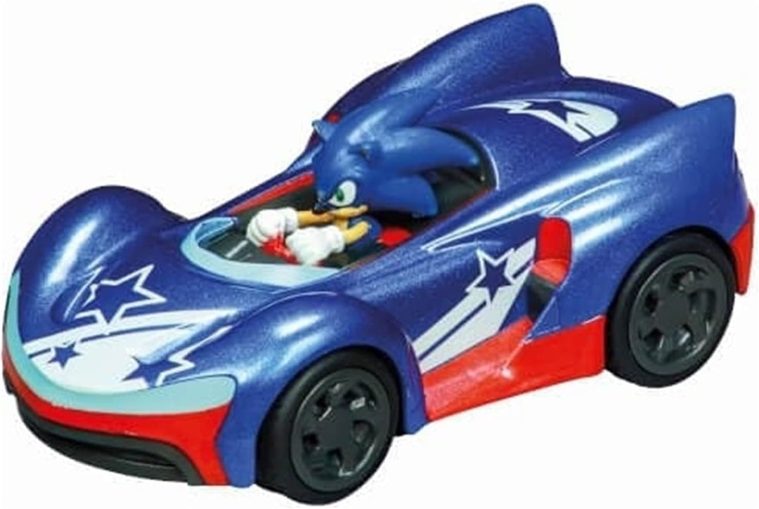 Carrera - 20064233 GO!!! Sonic Speed Star - Stars | Action-Rennbahn 1:43 | Originalgetreue Sonic-Fah