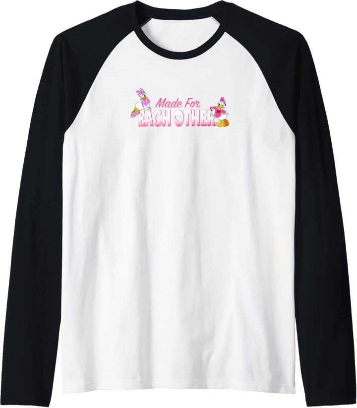Disney Mickey & Friends Valentinstag Made For Each Other Raglan