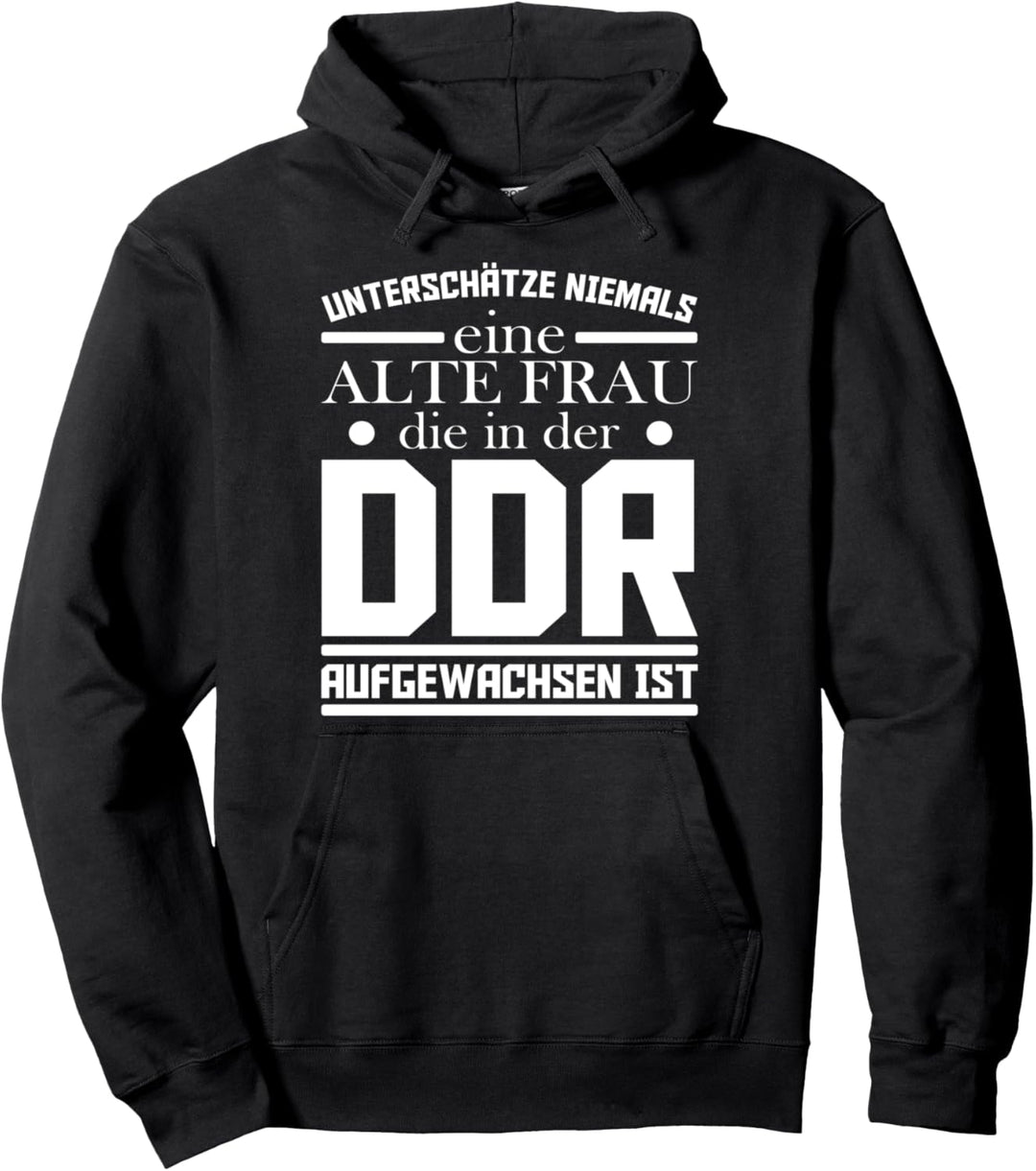 DDR Kult Frau Fans ostdeutsch Sprüche Pullover Hoodie