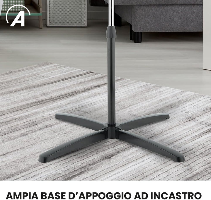 Ardes - AR5ST40PN Standventilator STEELO 40N 5 Flügel - Bodenventilator 40 cm Oszillierend mit verst