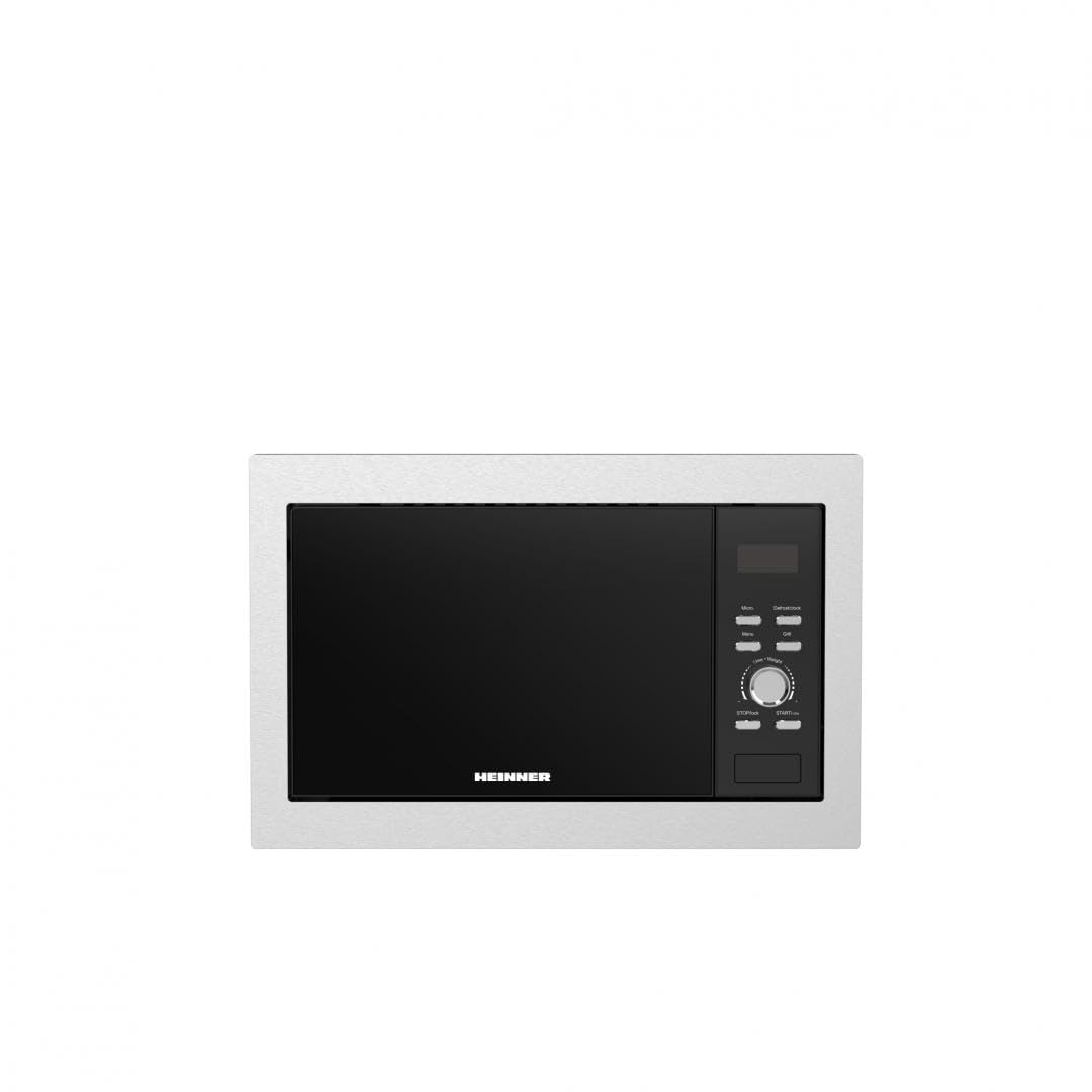 HMW-BI2360SS Einbau-Mikrowelle • 23L Garraum • 800W Mikrowelle + 1000W Grill • 8 Automatikprogramme,