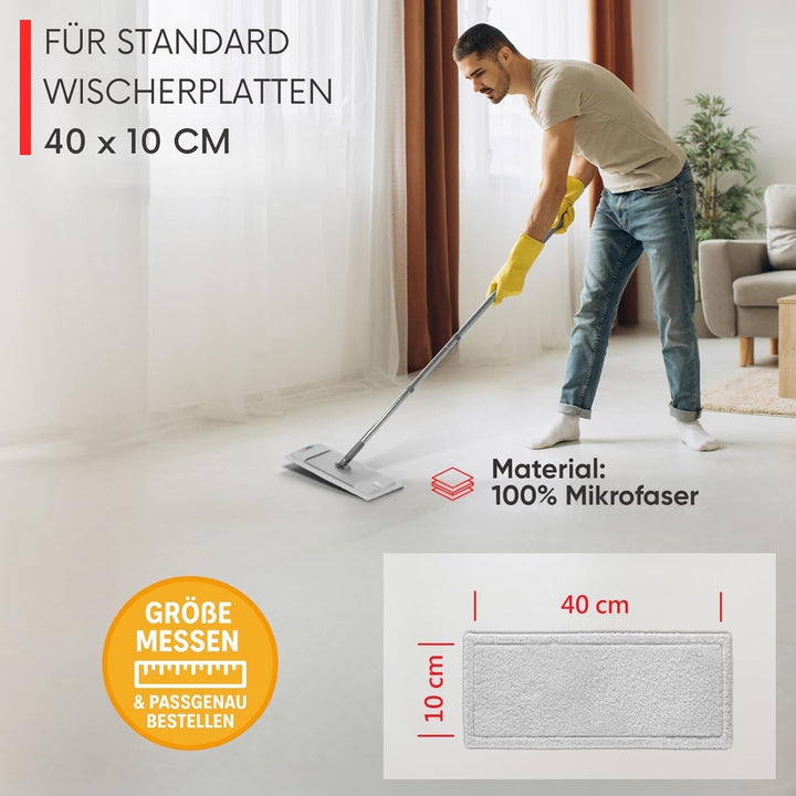 Wischmopp Bezug für verschüttete Flüssigkeiten - Bodenwischer, Wischbezug von WOWtowelz – 40 cm Vari