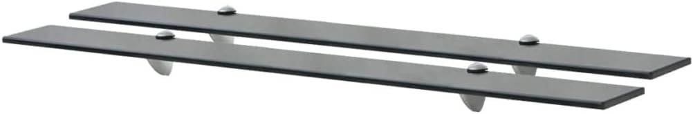vidaXL 2X Regal Schwebend Wandregal Glasregal Glasboden Glasablage Badablage Wandablage Badregal Abl