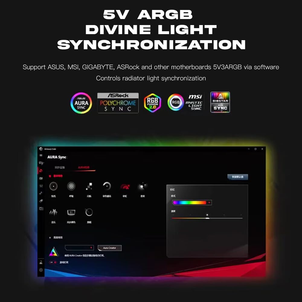 Jungle Leopard ARGB PWM Fan Hub mit Controller für 5V adressierbare ARGB Computer PC Case Fan 1 bis