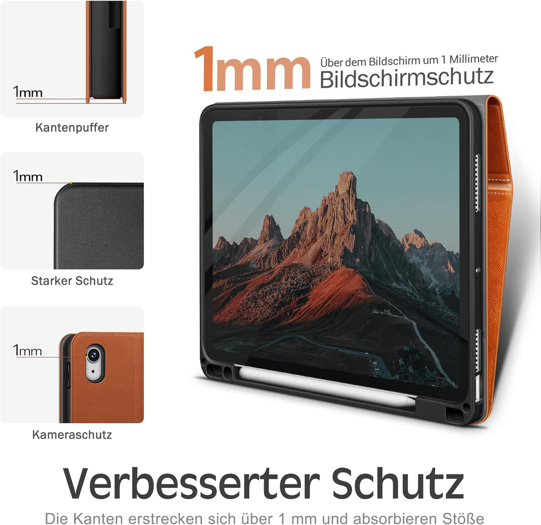KingBlanc Hülle für iPad Air 11 Zoll M3/M2 (2025/2024), Air 5. Generation 2022 & Air 4. Gen 2020 10,