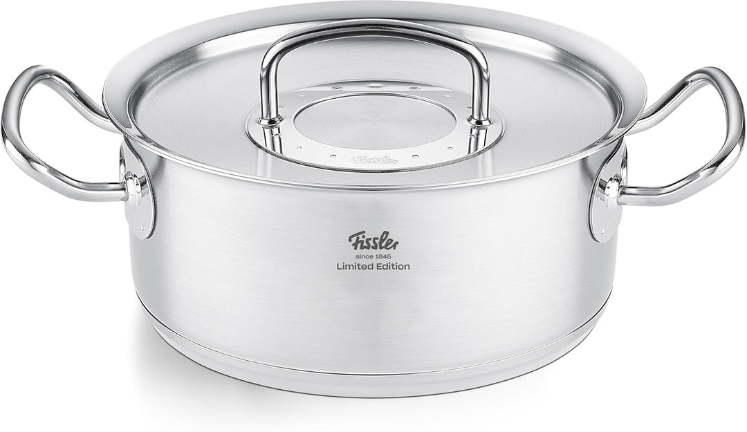 Fissler Original-Profi Collection Retro/limitiertes Edelstahl-Kochtopfset, 5-teilig, inkl. Metall-De