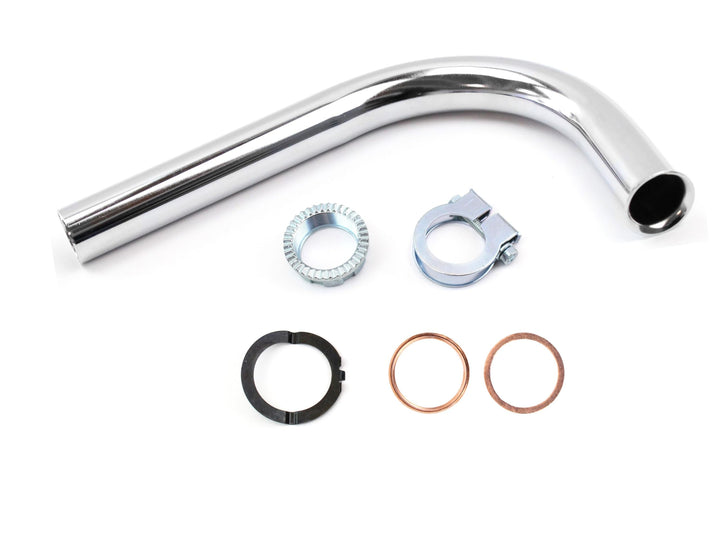 Krümmer Set verchromt Simson Schwalbe KR51 KR51/1 SR4-2 SR4-3 SR4-4 Krümmermutter