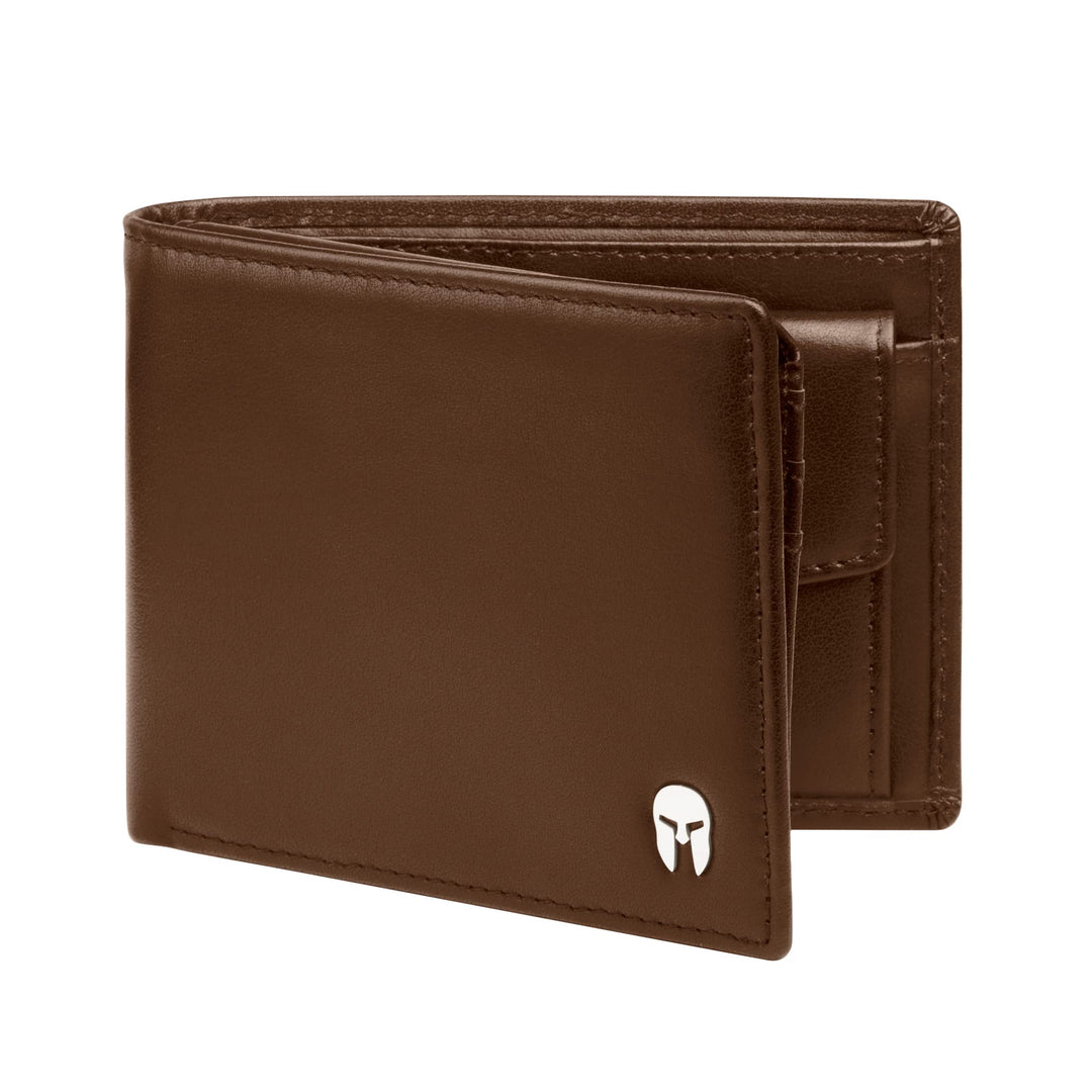 SPARTANO Herren Geldbörse, Herren Wallet mit RFID-Schutz, mit Münzfach, Portemonnaie mit 11 Kreditka