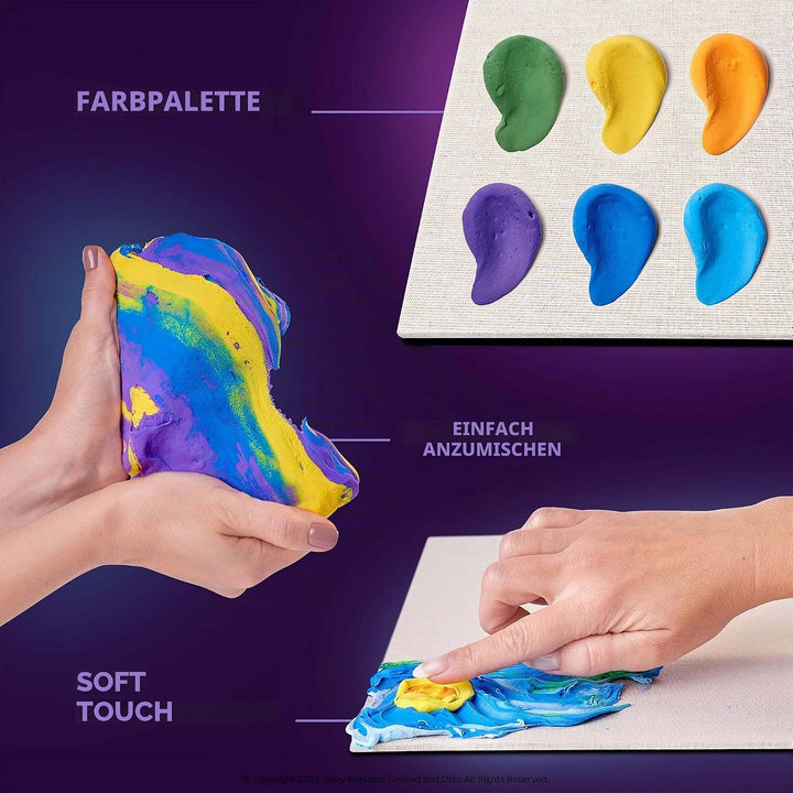 Okto Kunst-Set | Kunst &amp; Handwerk DIY Malerei mit Modelliermasse Kit für Malerei Malerei Kits für Er