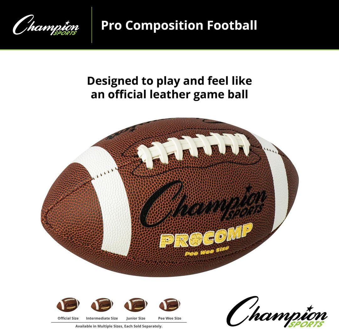 Champion Sports Pro Comp Series Fussball – mehrere Grössen PeeWee (Kinder) Grösse, PeeWee (Kinder) G
