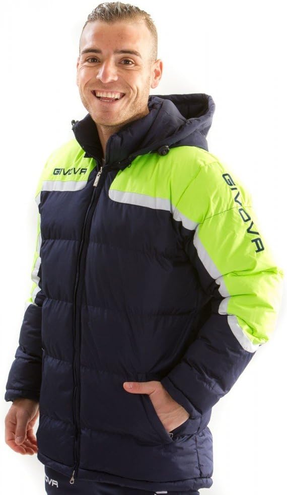Givova Jacke Antarktis Steppjacke XS blau/gelb, XS blau/gelb