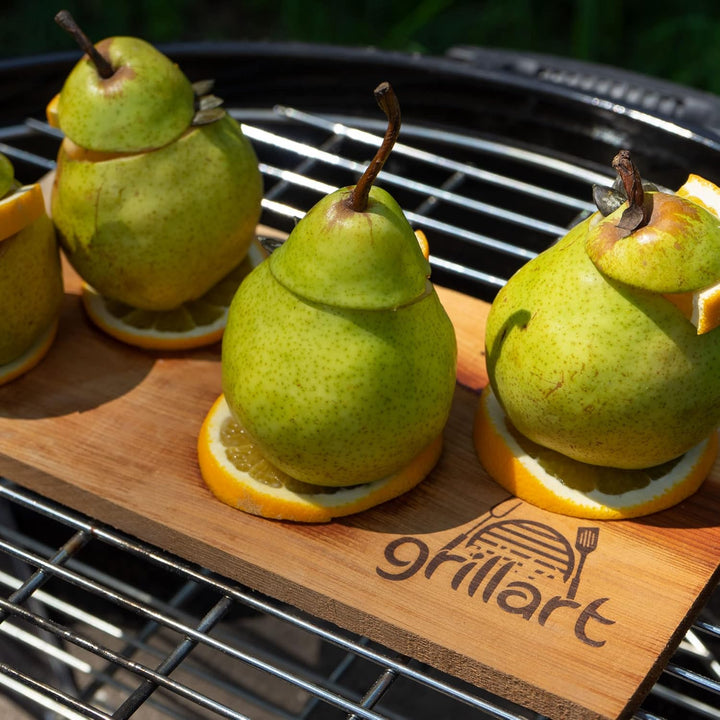grillart® 2 Pack XL Grillbretter - Zedernholzbrett zum Grillen - Räucherbretter aus Zedernholz herge