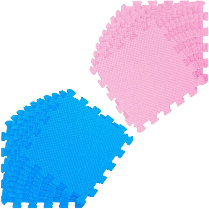 LittleTom 18 Teile Spielmatte Baby ab Null - 30x30 Schaumstoff Puzzlematte Kinder Isomatte Baby Spie