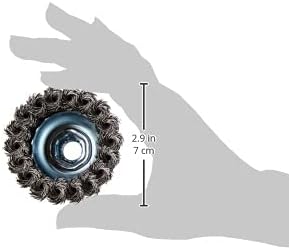 Bosch Professional Topfbürste Stahl gezopfter Draht für Winkelschleifer (Ø 75 mm), 2608622099 (Packu