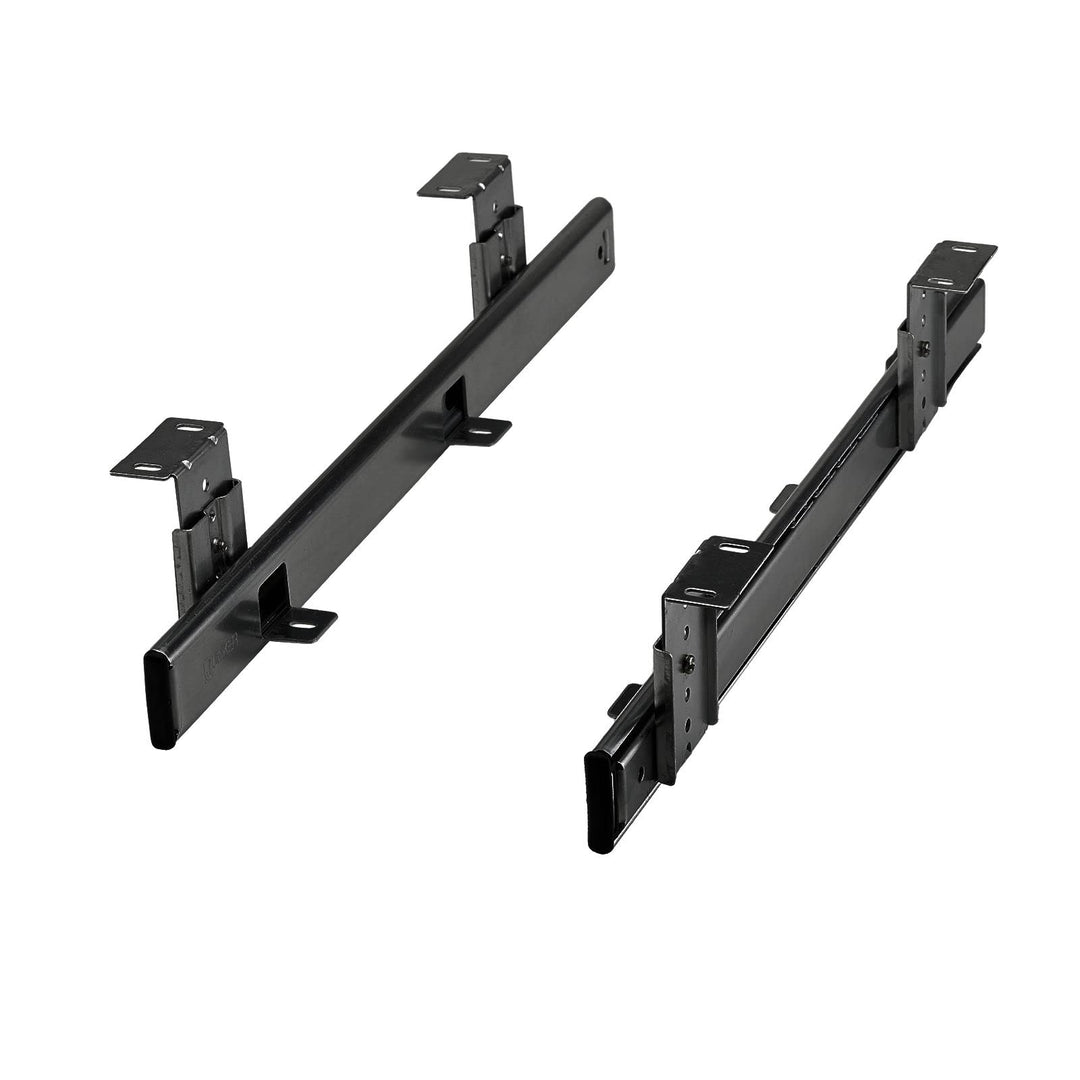 JUNKER Tastaturauszug KT1-30-H35-400-NF 400 mm schwarz (Teilauszug, mit Montagewinkel, höhenverstell