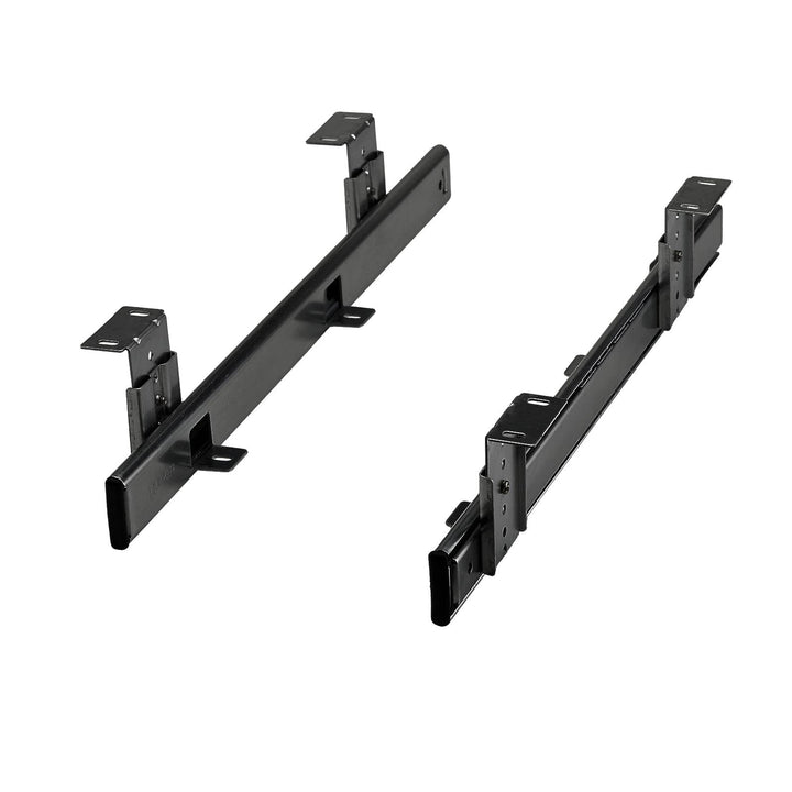 JUNKER Tastaturauszug KT1-30-H35-400-NF 400 mm schwarz (Teilauszug, mit Montagewinkel, höhenverstell