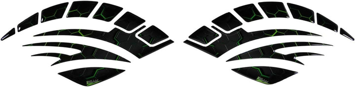 BIKE-label Tankpad Seitentank Motorrad Aufkleber Grün kompatibel für Kawasaki 800740