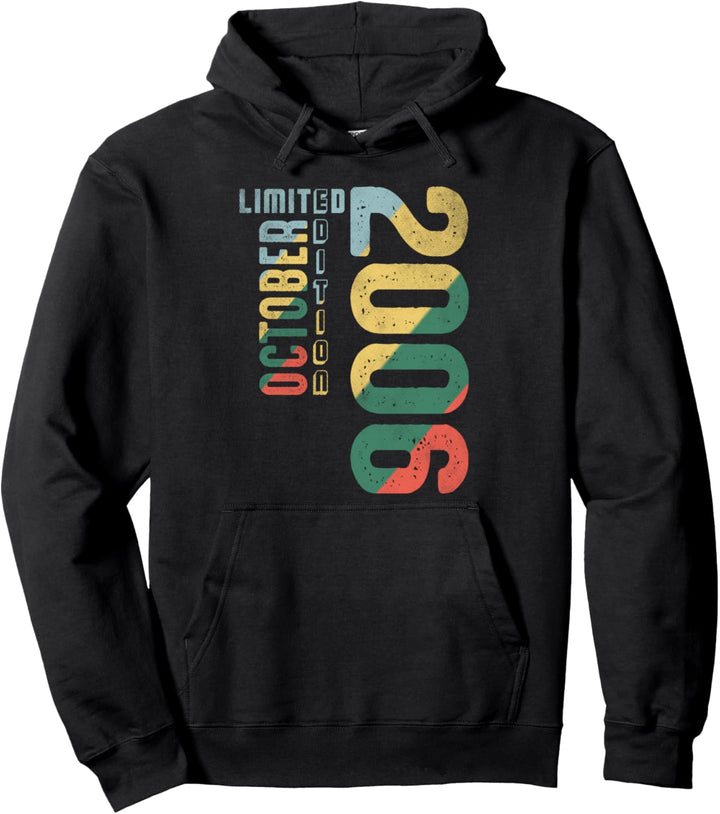 Cool Oktober 2006 Seit 2006 Tolle Geburt 2006 Retro 2006 Pullover Hoodie