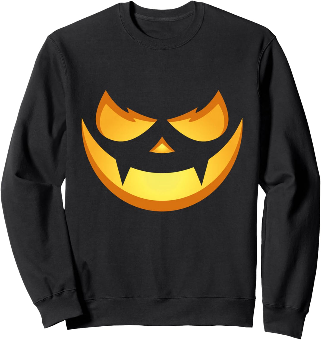 Happy Halloween Kürbis Grusel Gesicht. Sweatshirt