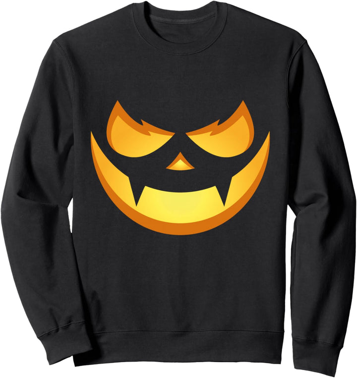 Happy Halloween Kürbis Grusel Gesicht. Sweatshirt