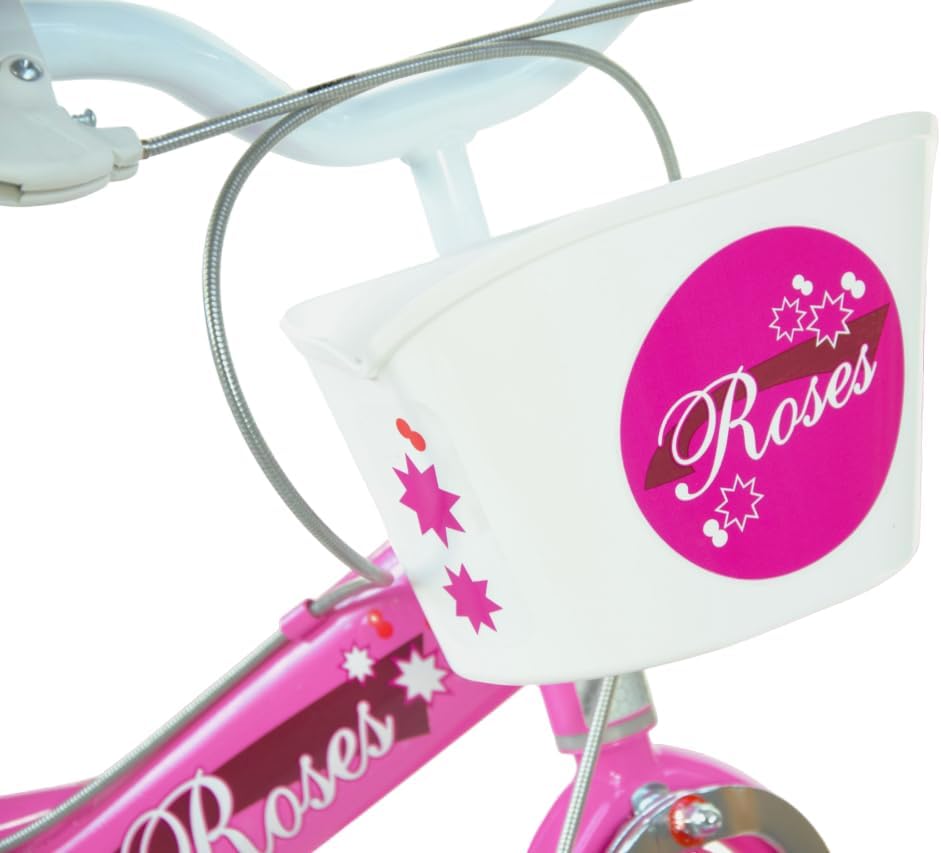 SCH Girls Bicycle Roses Children's Bicycle 14" (4-6 years) Pinke, 14" (4-6 years) Pinke