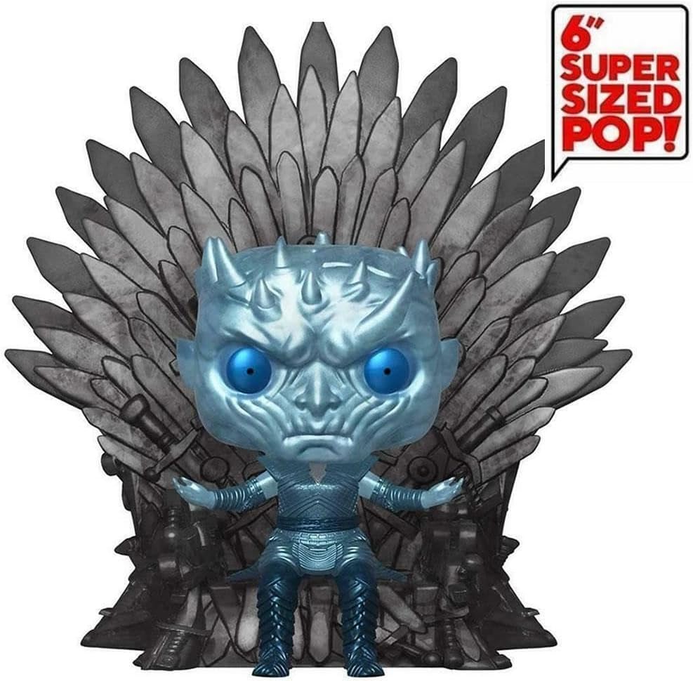 Funko Deluxe Pop! Game of Thrones – Night King Thron aus Vinyl, metallisch