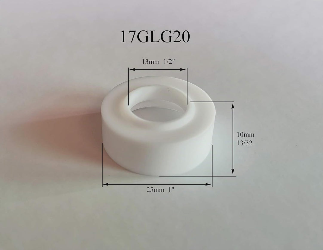 RIVERWELD WIG Stubby Gaslinse Spannzangenkörper und Pyrex Cup Kit Für DB SR WP 17 18 26 WIG-Schweiss