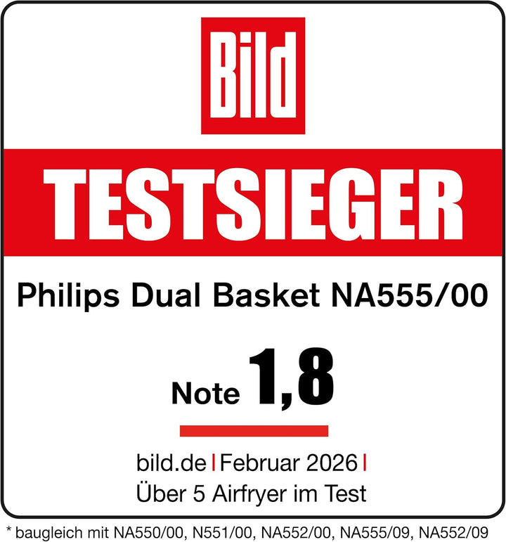 Philips Steam Airfryer 5000 Series Megabasket - Heissluftfritteuse mit Dampf-Funktion - Steam, Airfr