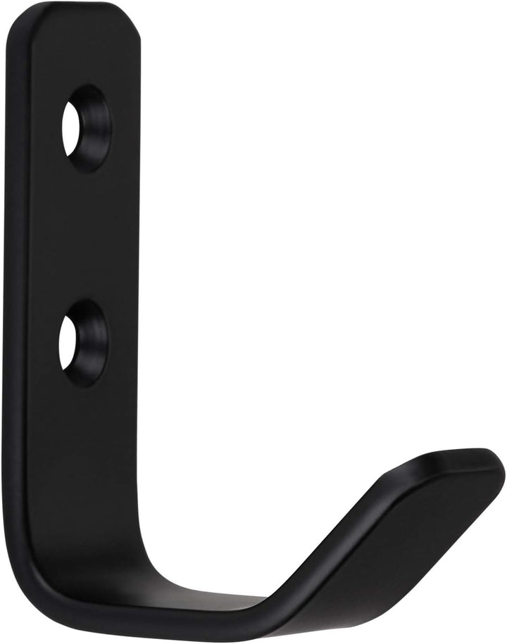 10 Stück Kleiderhaken ALBA echt Edelstahl 58 x 20 mm schwarz Garderobenhaken Haken von SOTECH 10 x H