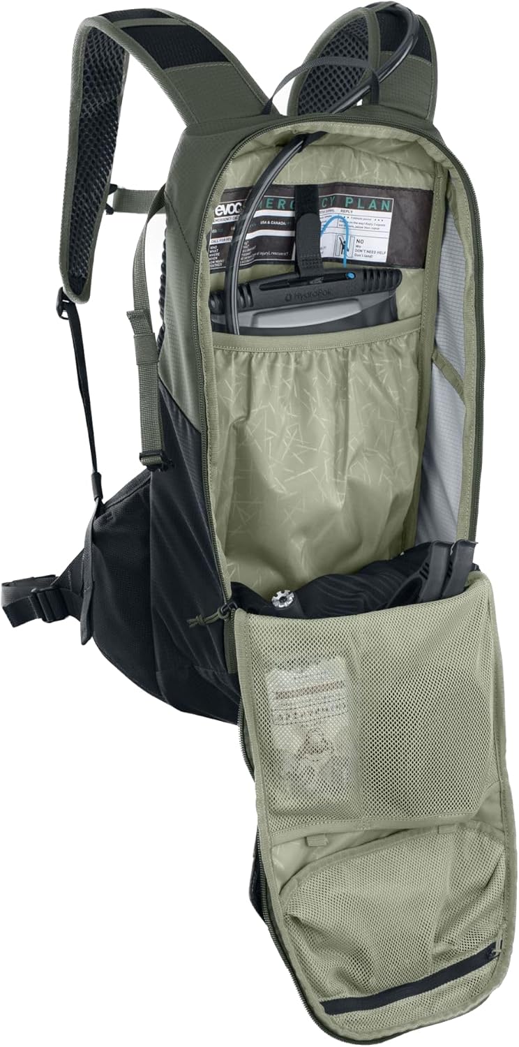 EVOC RIDE 12 Protektor Fahrradrucksack, Trekkingrucksack für Trails &amp; Alltag (cleveres Taschenmanage