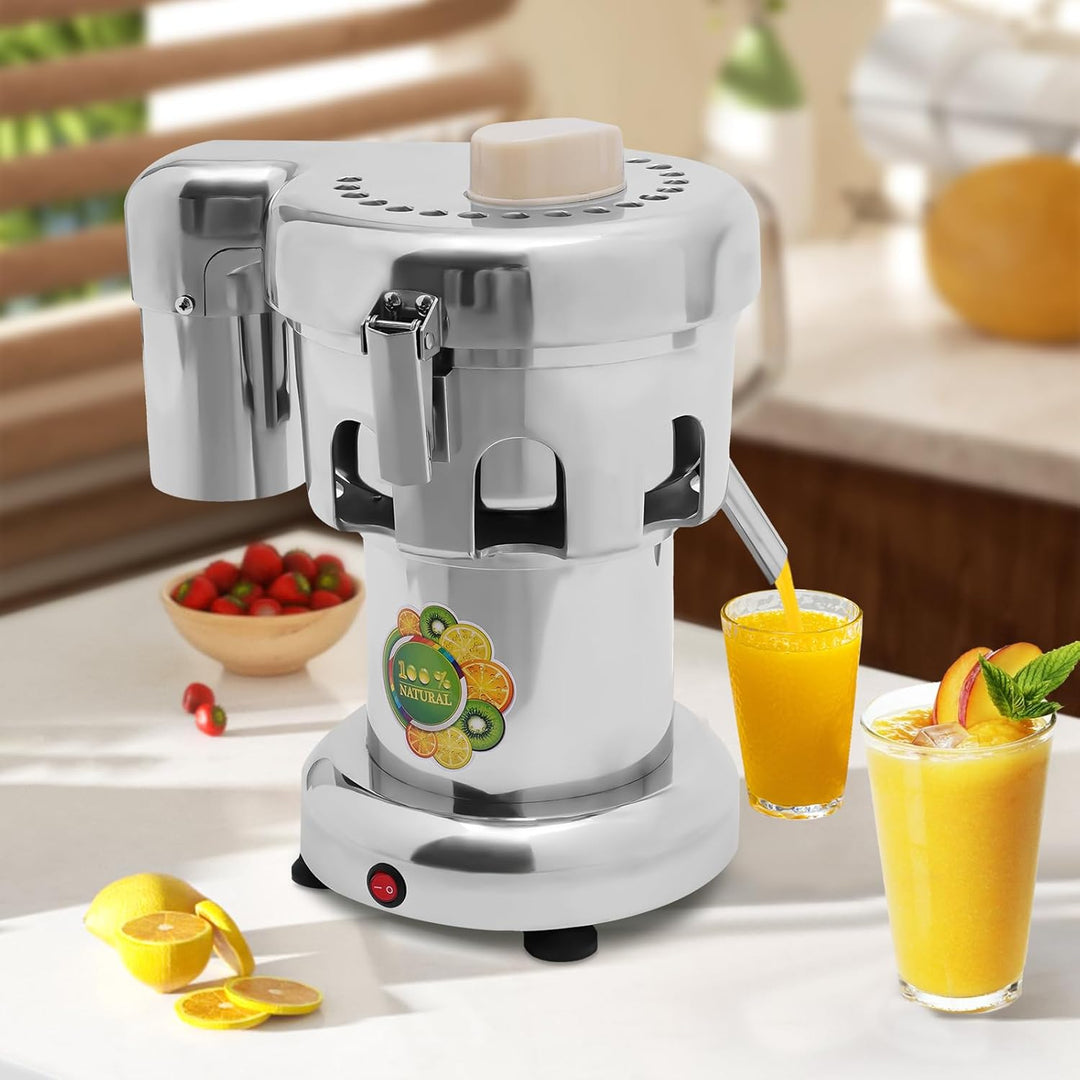 Elektrische Saftpresse Fruchtsaftpresse Edelstahl Saftpresse Gemüsesaft Juicer Trennung Orangenpress