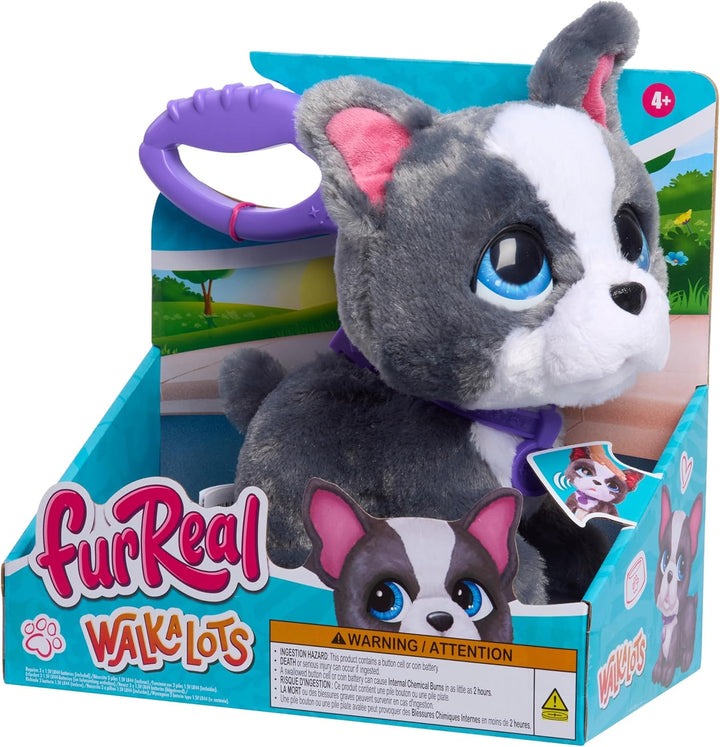 Just Play furReal Walk-A-Lots French Bulldog, interaktives Spielzeug, 20,3 cm grosser, laufender Plü