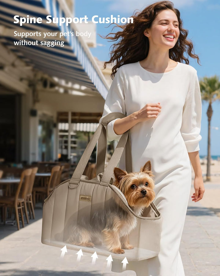 pecute Hundetasche für Kleine Hunde 4kg, Tragetasche Hund Hundetragetasche Leichte, Faltbare Hundetr